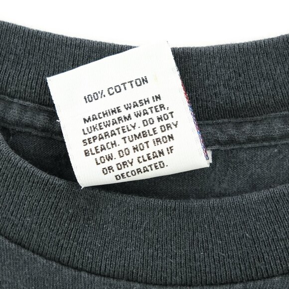 VTG single stitch black T-shirt American Indian Chief Full Color Portrait Sz. XL - Picture 5 of 9